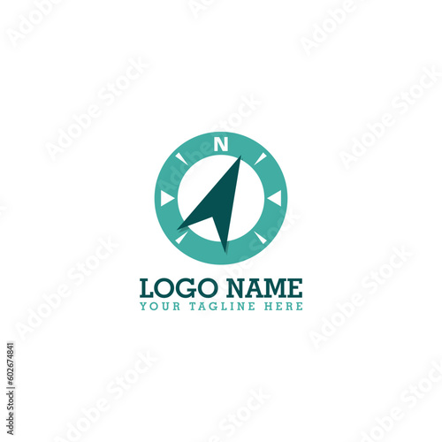Compass Navigation Logo Template isolated on white background Free Download Compass Navigation Logo Template isolated on white background - GFXLoad