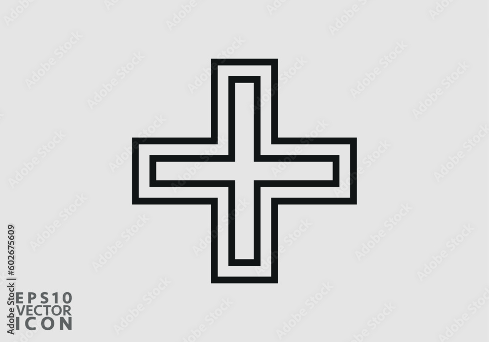 Obraz premium Add Icon vector image. Can be used for phone and tablet. Suitable for mobile apps, web apps and print media.