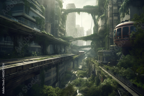 modern city jungles Generative AI