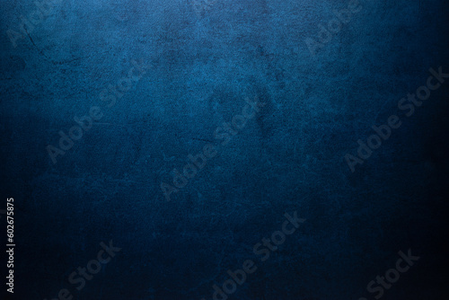 Fotografia Pared de cemento enlucido y pintado de azul, fondo abstracto azul