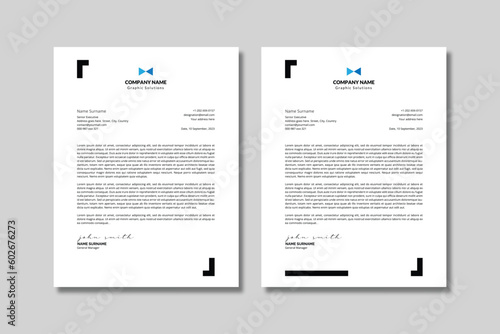 Clean Minimal Letterhead Template 