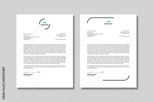Abstract Letterhead Template