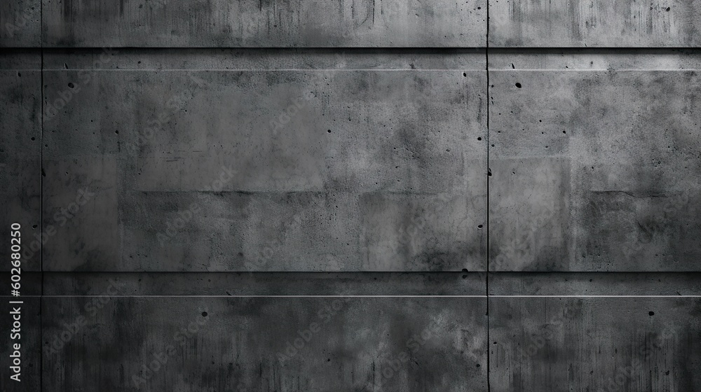 Obraz premium concrete wall, empty gray grey background, wallpaper, stone surface texture. Generative AI