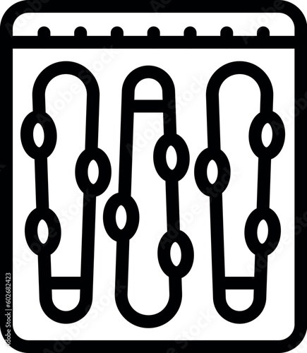 Vegetable vacuum bag icon outline vector. Frozen pack. Cook product