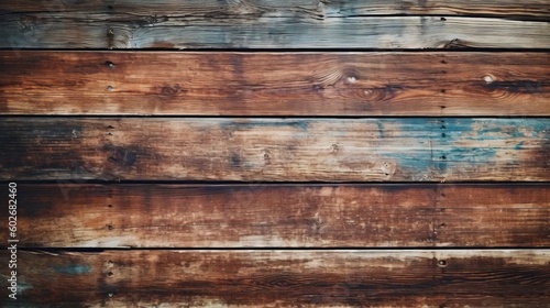 Vintage wooden planks. Vintage three-dimensional wood texture. Wood background. Modern wooden-facing background. Generative AI.