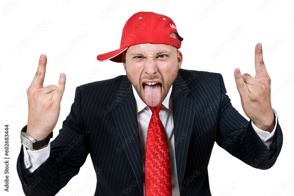 man giving bad expression on isolated background man giving bad expression on isolated background