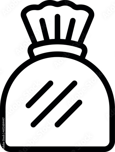 Seal bag icon outline vector. Vacuum food. Frozen food