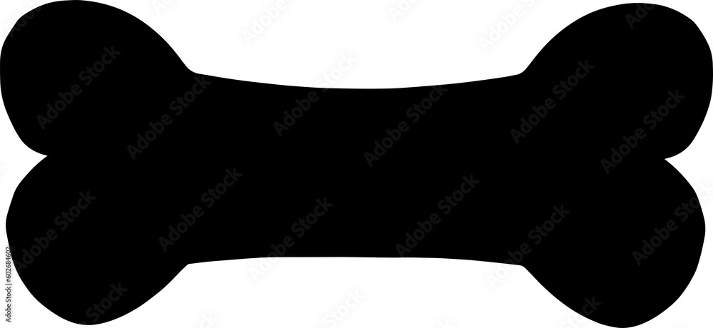 Silhouette dog bone Silhouette dog bone