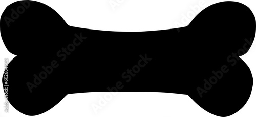Silhouette dog bone