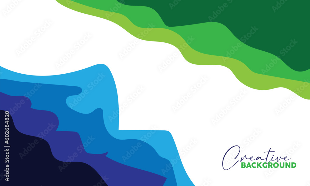 Abstract blue and purple liquid wavy shapes futuristic banner. Glowing retro waves vector gradient  background 