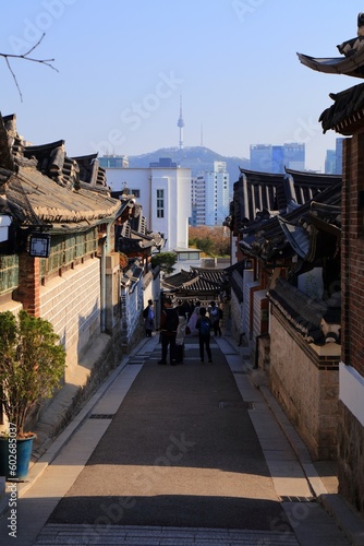 Canvas Print Bukchon Hanok Village in Seoul