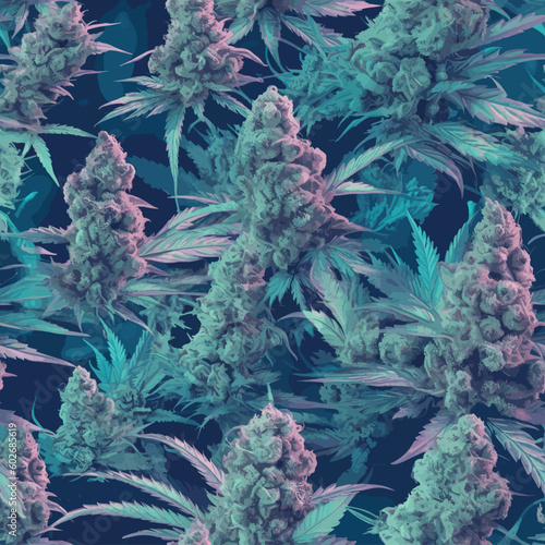 Seamless Colorful Marijuana Pattern.

Seamless pattern of marijuanas in colorful style. Add color to your digital project with our pattern!
