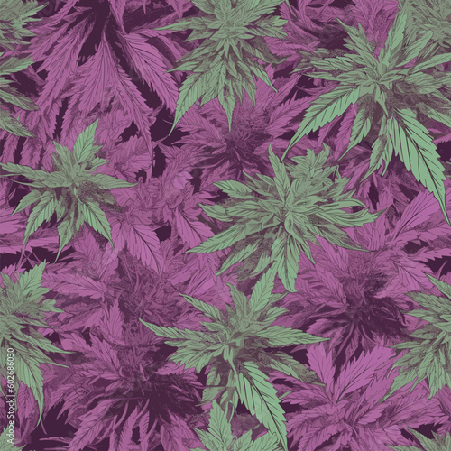 Seamless Colorful Marijuana Pattern.

Seamless pattern of marijuanas in colorful style. Add color to your digital project with our pattern!