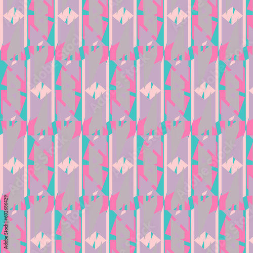 Pastel Geometric Coordinates Collection Vector Seamless Patterns
