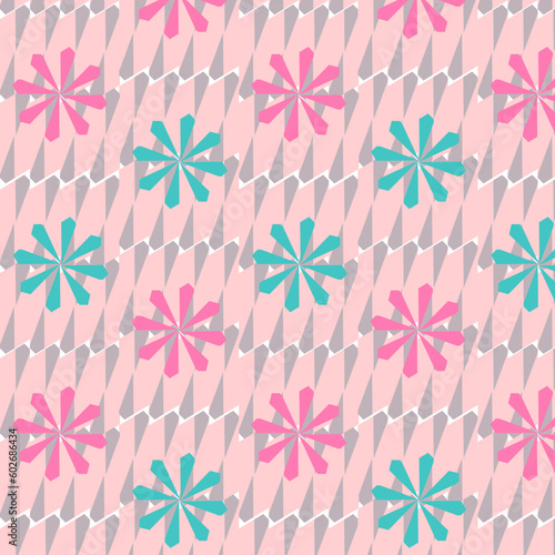 Pastel Geometric Coordinates Collection Vector Seamless Patterns © Eileen Fleming