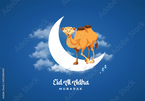 Eid Al Adha Mubarak Happy Eid Festival of Islam Muslim Design