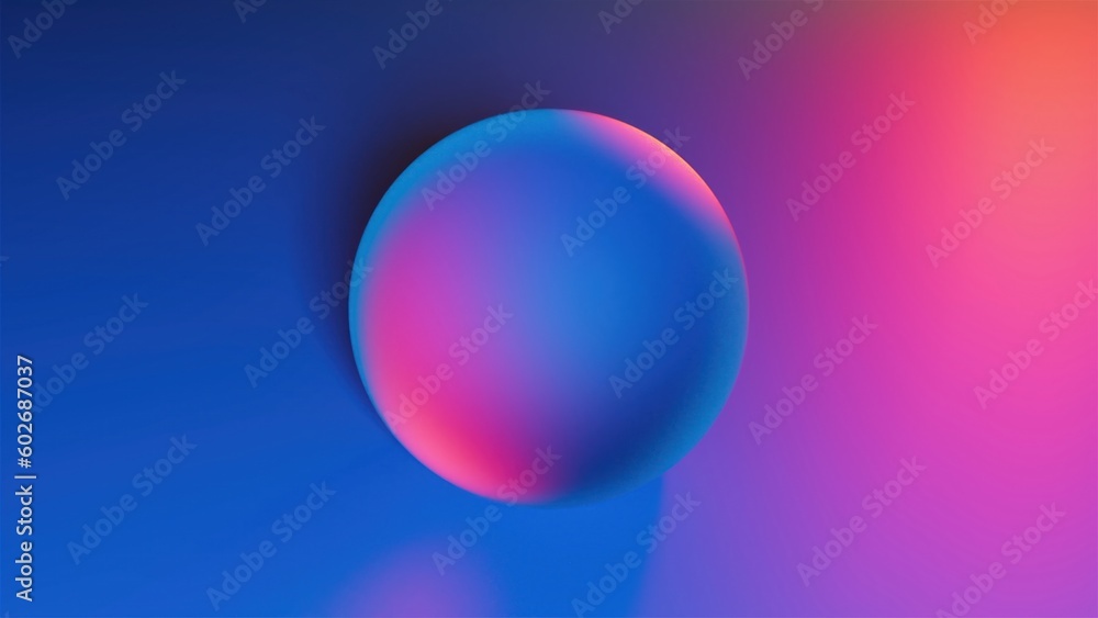 Orange and blue sphere