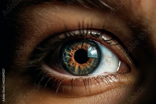 Closeup of the human eye