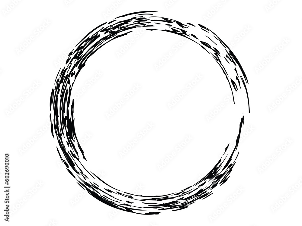 Grunge circle made of black paint.Grunge circle made of black ink that is isolated on the white background. Grunge circle made of black paint.Grunge circle made of black ink that is isolated on the white background.
