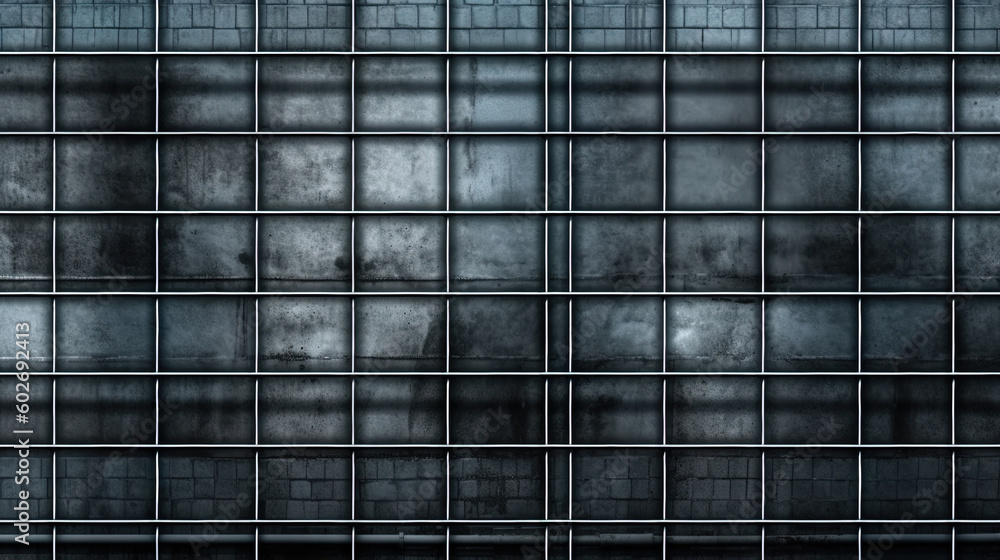 Obraz premium Abstract metallic grid background. Rusty industrial grid texture. Generated AI.