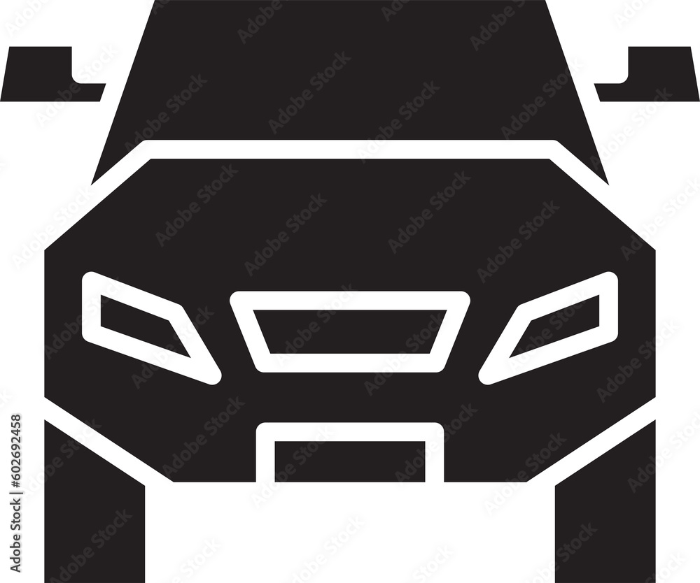 car front view icon car front view icon