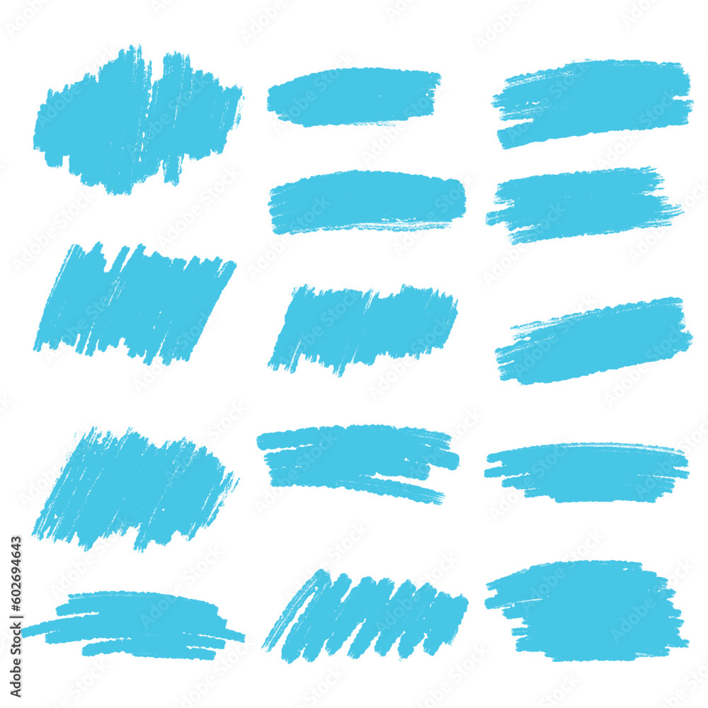 Blue charcoal brush circle stroke isolated for decoration. Blue charcoal brush circle stroke isolated for decoration.