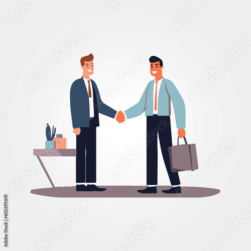 two business men shaking hands