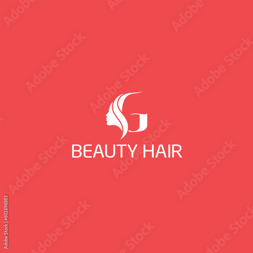 luxury woman hair salon logo design (ID: 602696883)