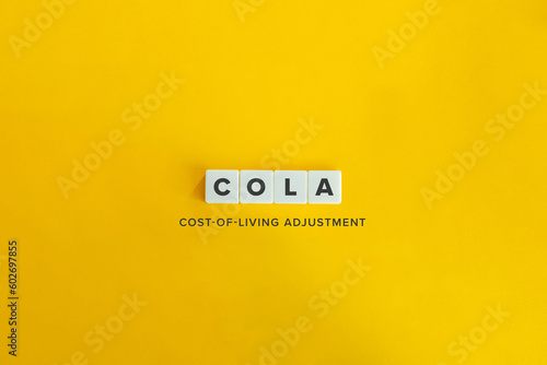 Fotografie Cost-of-living adjustment (COLA) Banner