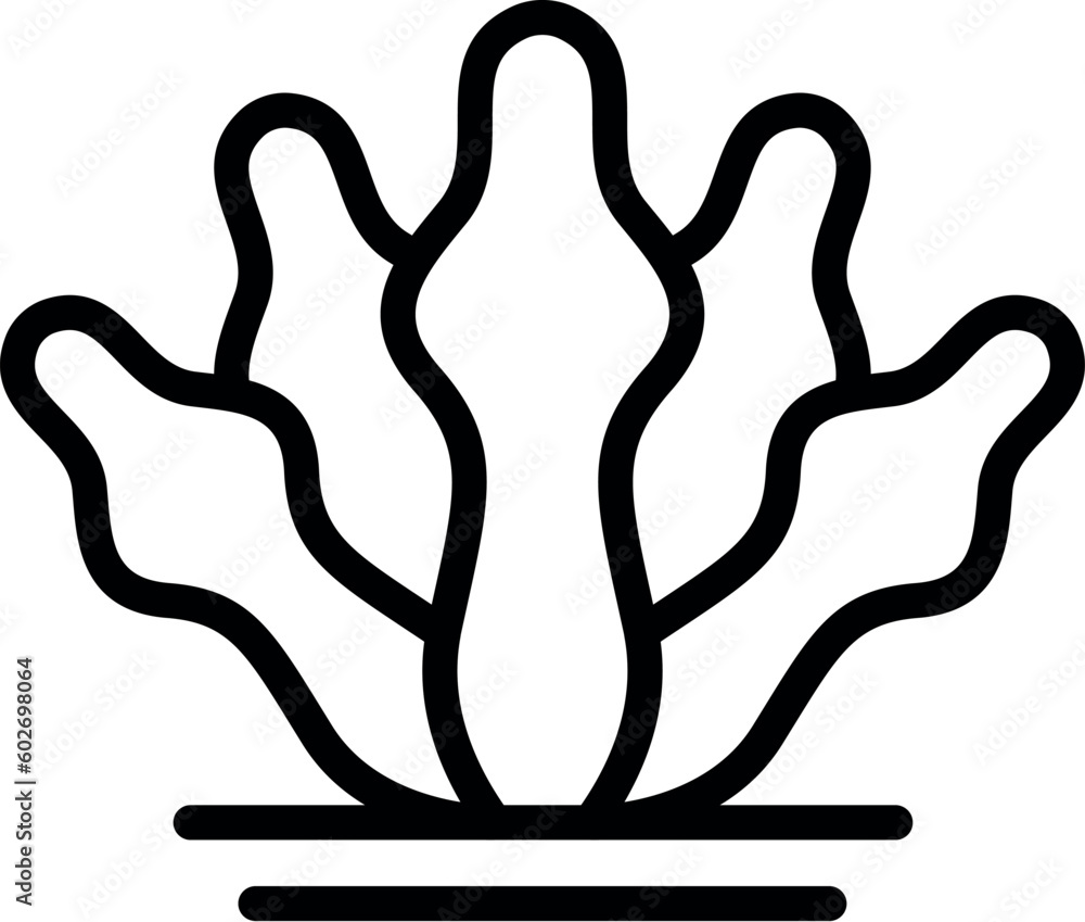 Reef fauna icon outline vector. Sea fauna. Natural organic Reef fauna icon outline vector. Sea fauna. Natural organic