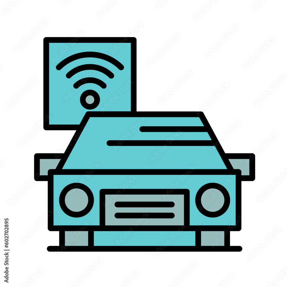 Connected Vehicle Icon Design Connected Vehicle Icon Design