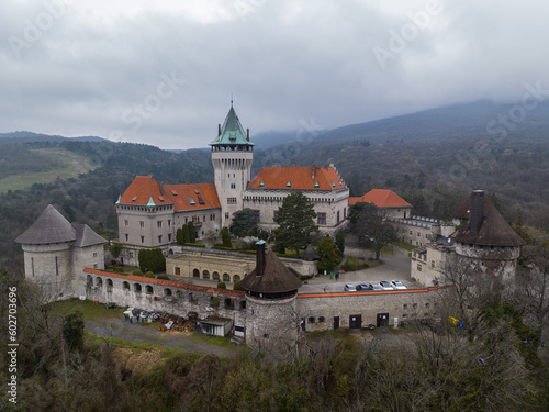 Aerial View of Smolenice Castle Slovakia