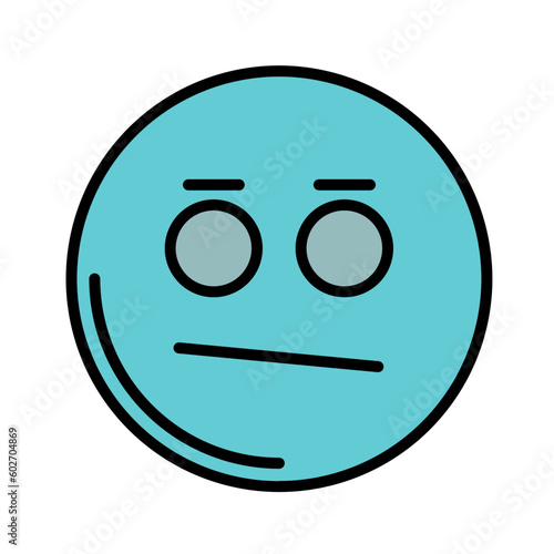 Expressionless Face Icon Design