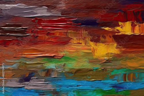 Oil paint texture background, Generative AI illustrations