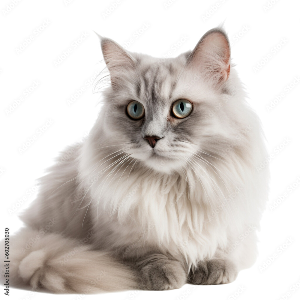 shorthair cat transparent background, generative AI