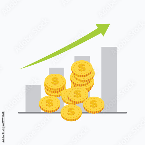 Time value of money, sum of money worth more now at present time than future, inflation or earning cost, value depend on time, businessman investor holding money big and small coin on clock seesaw.