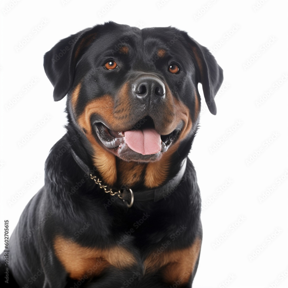 Rottweiler transparent background, generative AI