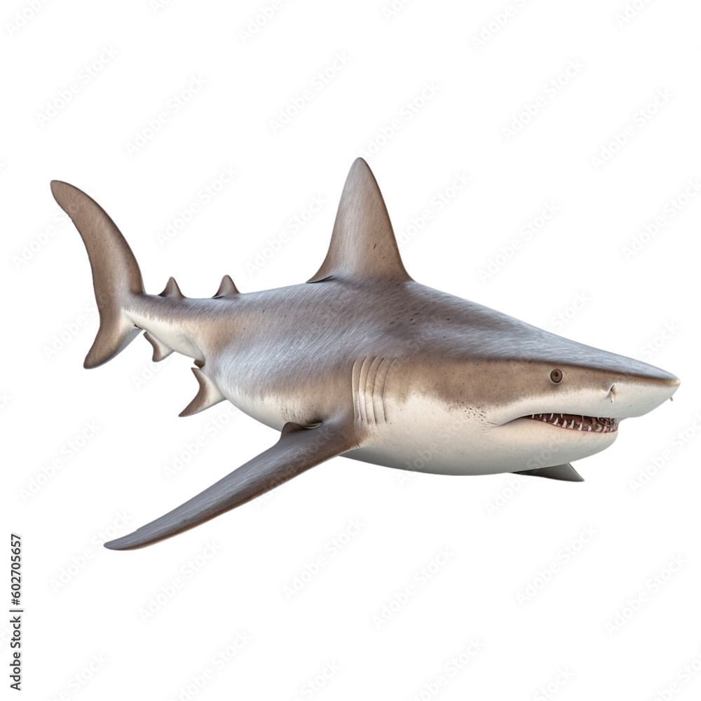Obraz premium shark isolated transparent background, generative AI
