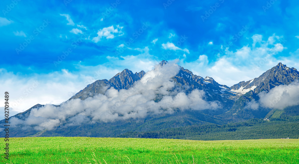 High Tatras in Slovak Republic. Rocky Mountains in High Tatras. Europe.