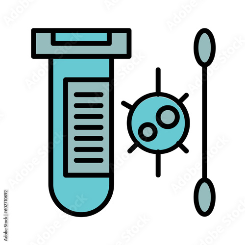 Swab Test Icon Design