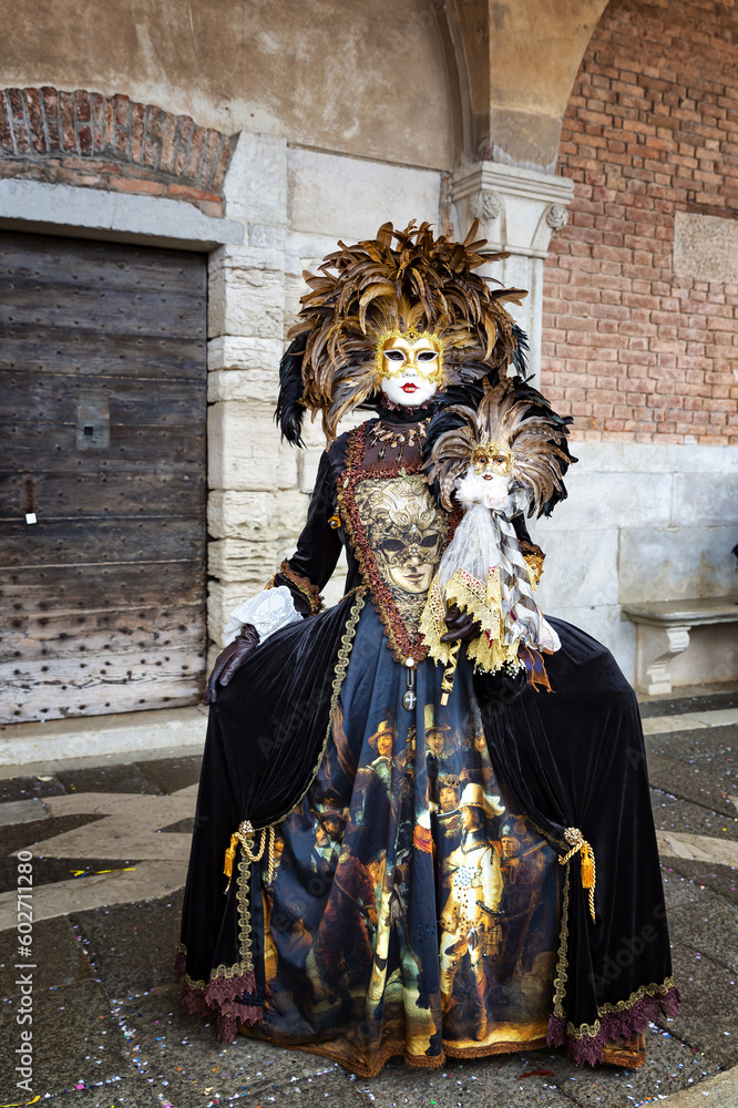 Gorgeous lady dressed in mask for the Carnival of Venice