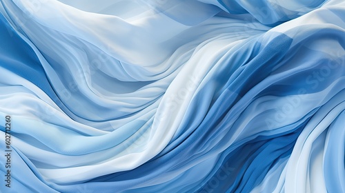 Wallpaper Mural Abstract background of blue silk or satin texture. Created with Generative AI tools Torontodigital.ca