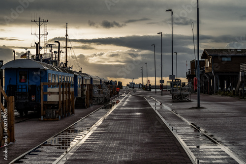 Dezembertag am Hafen Wangerooge photo