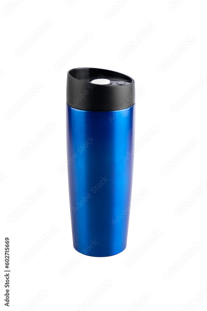 Thermos mug isolated on white Thermos mug isolated on white