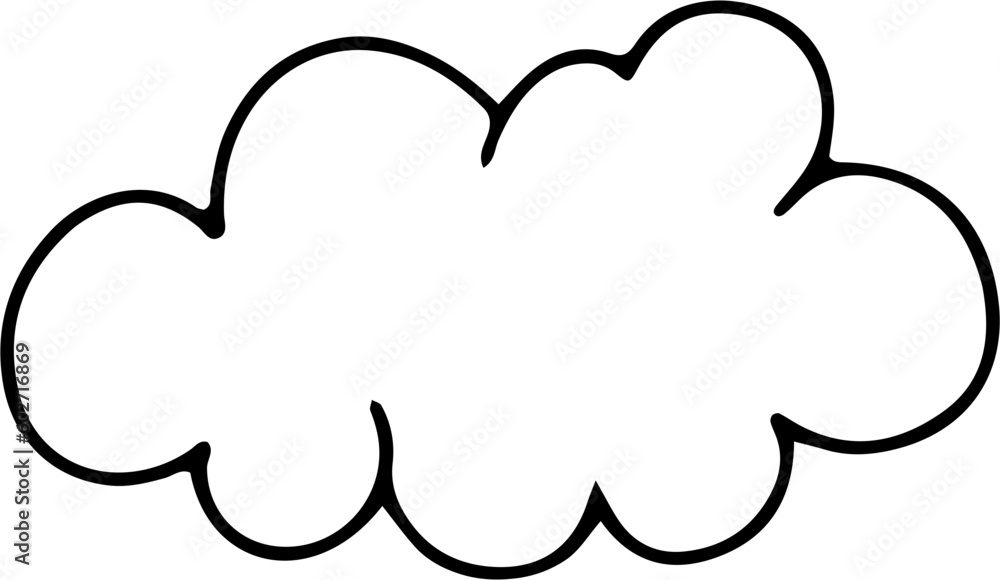 Cloud Hand Drawn Outline Cloud Hand Drawn Outline