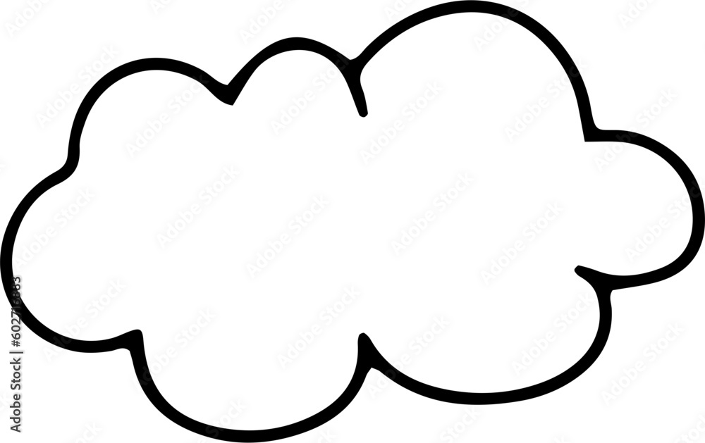 Cloud Hand Drawn Outline Cloud Hand Drawn Outline