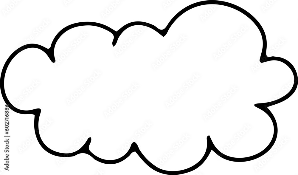 Cloud Hand Drawn Outline Cloud Hand Drawn Outline