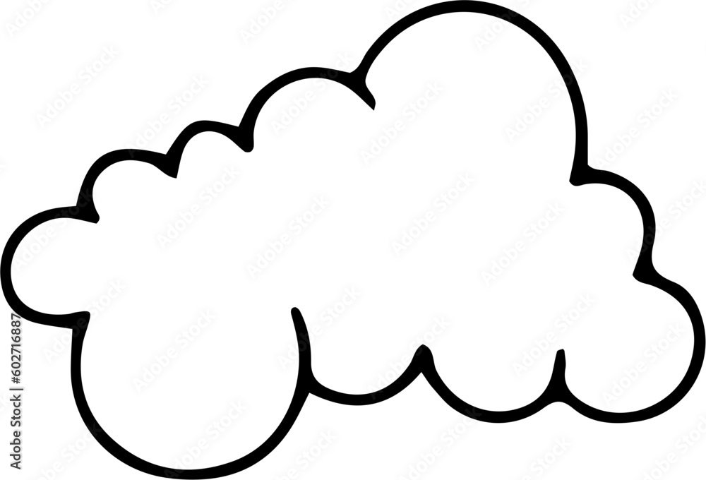 Cloud Hand Drawn Outline Cloud Hand Drawn Outline