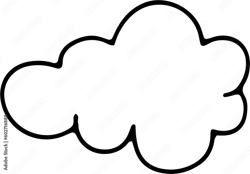 Cloud Hand Drawn Outline Cloud Hand Drawn Outline