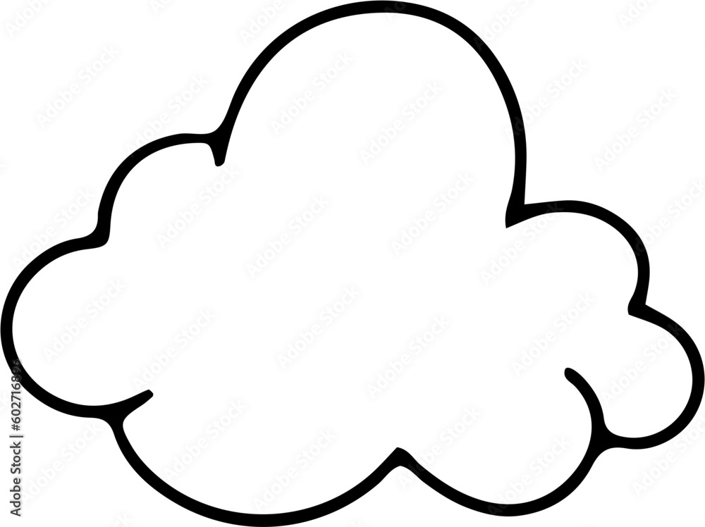 Cloud Hand Drawn Outline Cloud Hand Drawn Outline
